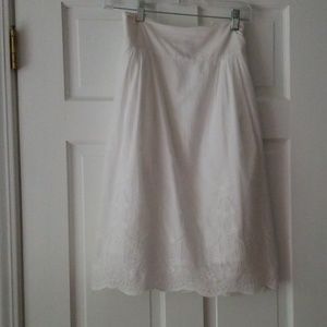 Old Navy White Eyelet Broderie Anglaise Skirt 10